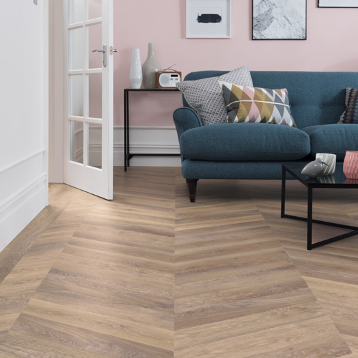 KAL07 mid brown abstract flooring by Karndean in a living room